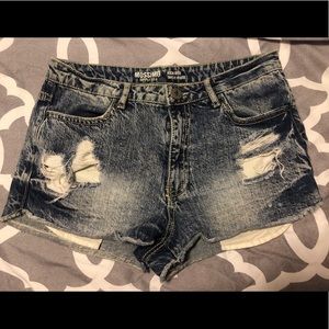 Mossimo high rise jean shorts